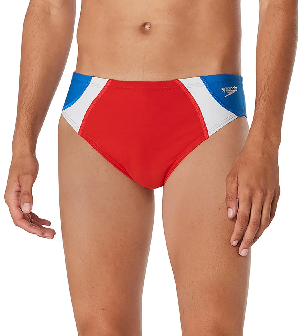 Speedo Vibe Men's Dual Colorblock One Brief Swimsuit - Image 6