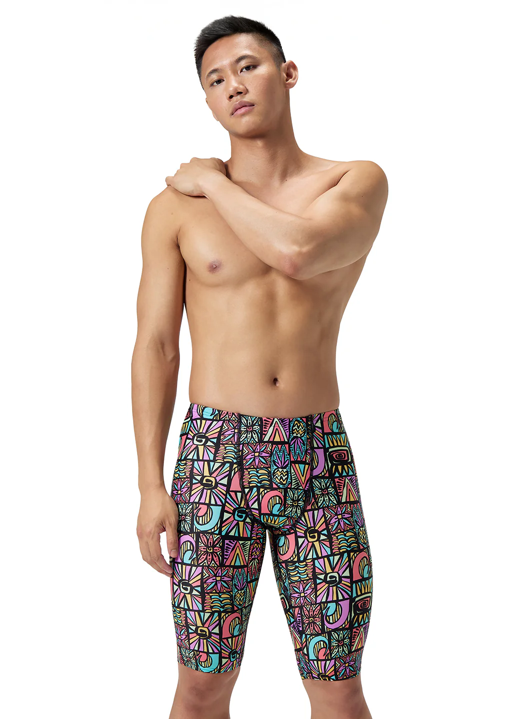 Speedo Vibe Men's Eco Printed Jammer Swimsuit - Image 10