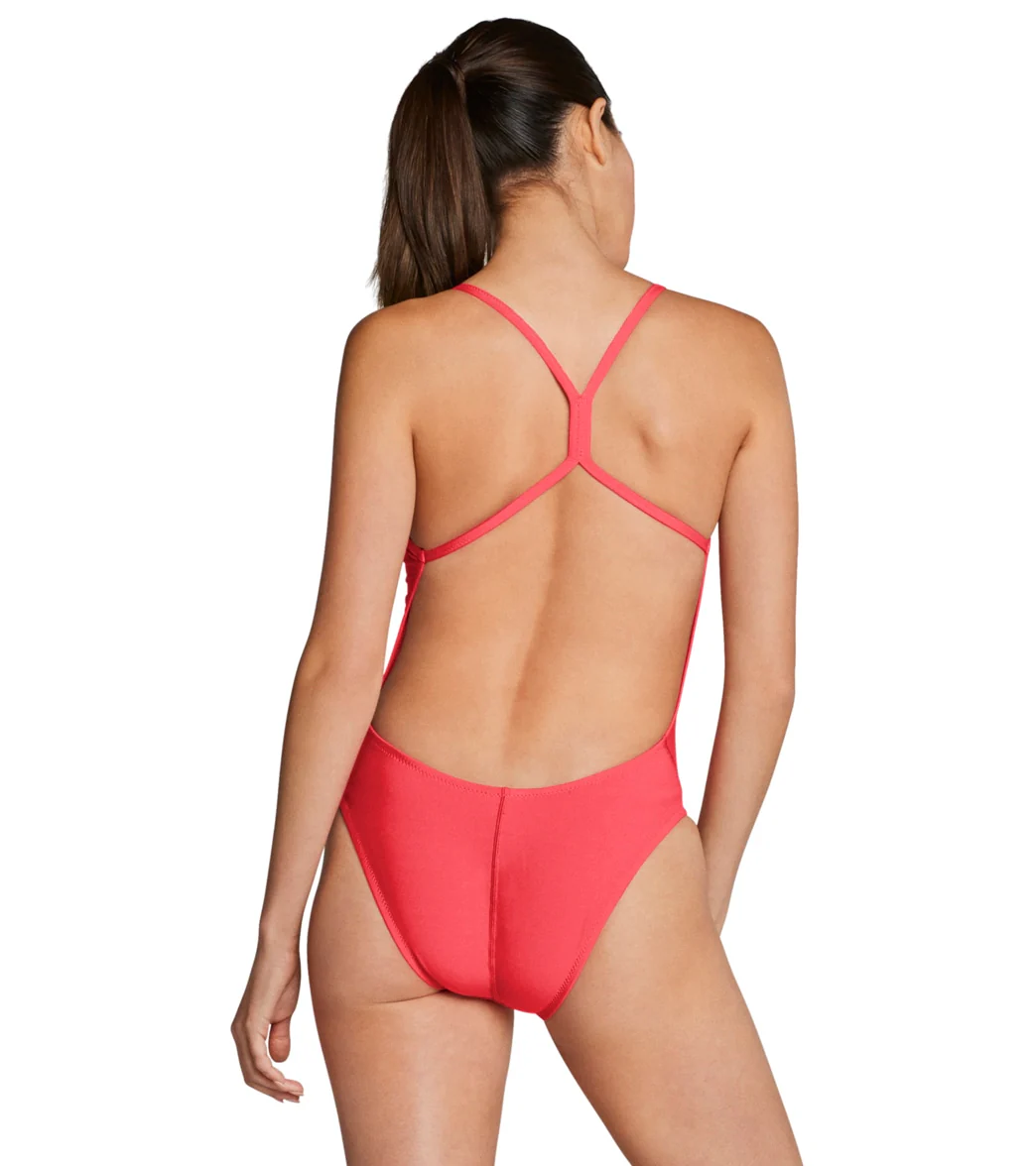 Speedo Vibe Women's The One Back Solid One Piece Swimsuit - Image 7