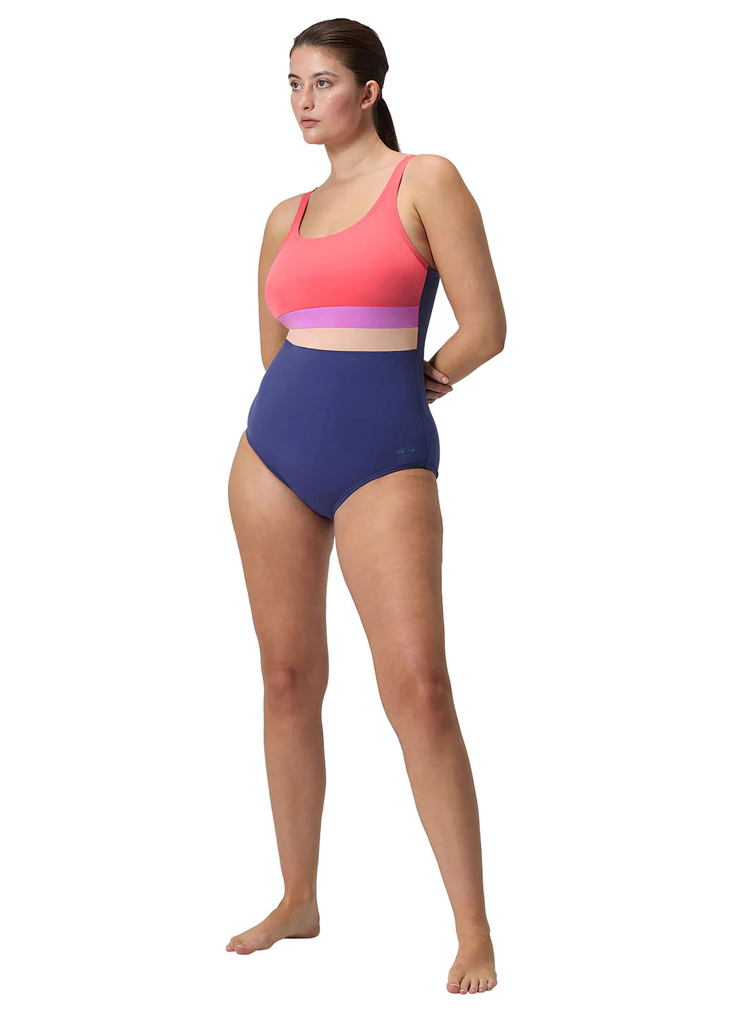 Speedo Women's Banded Colorblock One Piece Swimsuit - Image 6