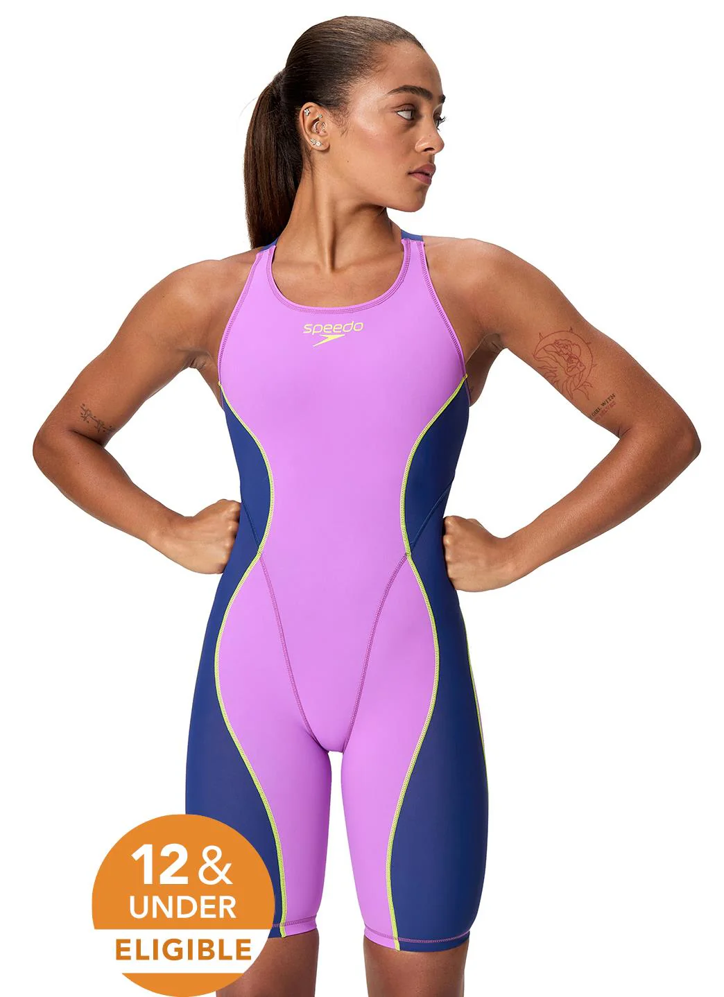 Speedo Women's Fastskin Hyperspark Open Back Tech Suit Swimsuit - Image 16