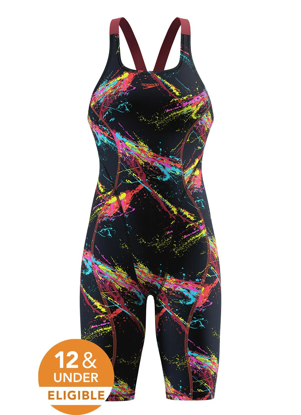 Speedo Women's Fastskin Hyperspark Printed Open Back Tech Suit Swimsuit - Image 10