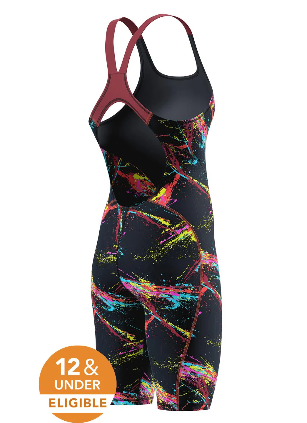 Speedo Women's Fastskin Hyperspark Printed Open Back Tech Suit Swimsuit - Image 12