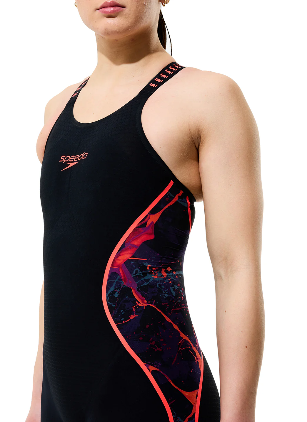 Speedo Women's Fastskin LZR Pure Intent 2.0 Printed Open Back Tech Suit Swimsuit - Image 15