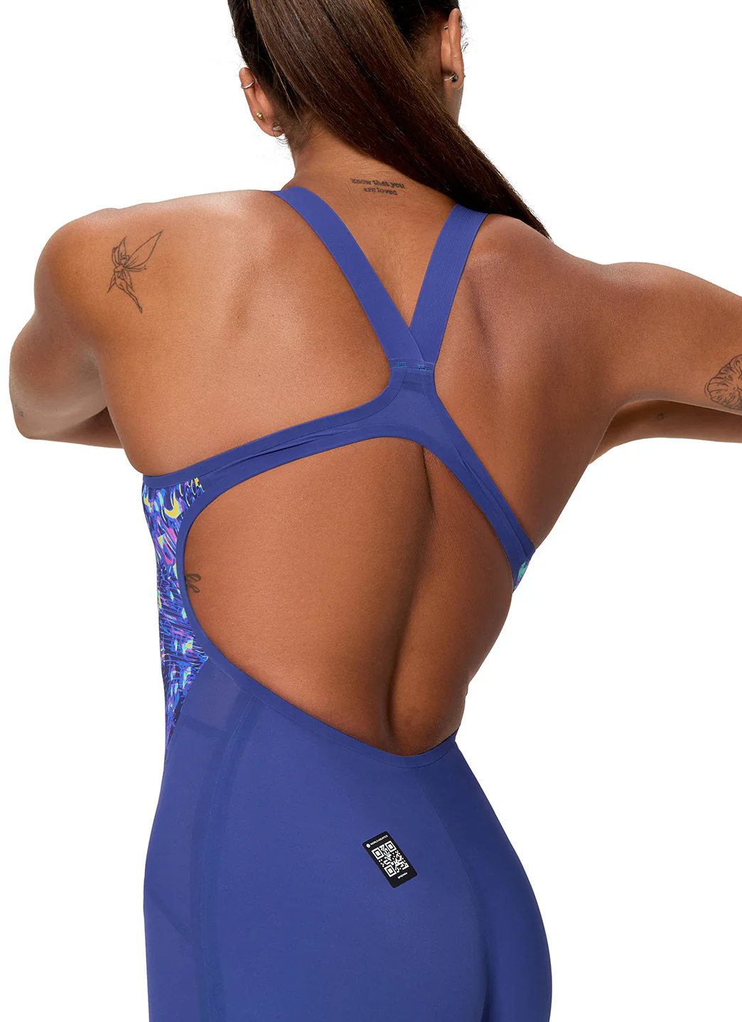 Speedo Women's Fastskin LZR Pure Valor 2.0 Printed Open Back Tech Suit Swimsuit - Image 16