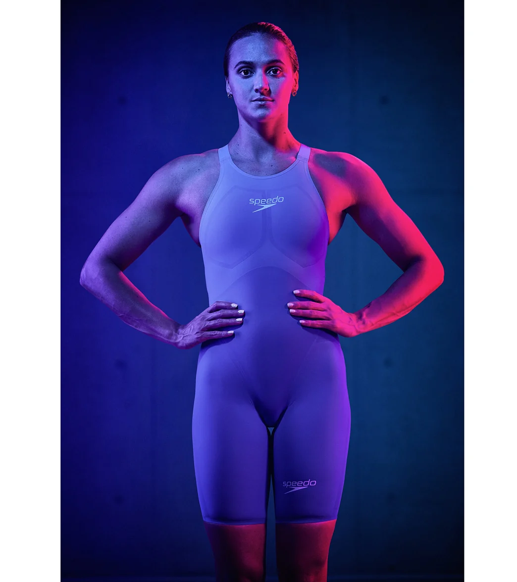 Speedo Women's LZR Valor 2.0 Open Back Kneeskin Tech Suit Swimsuit - Image 102