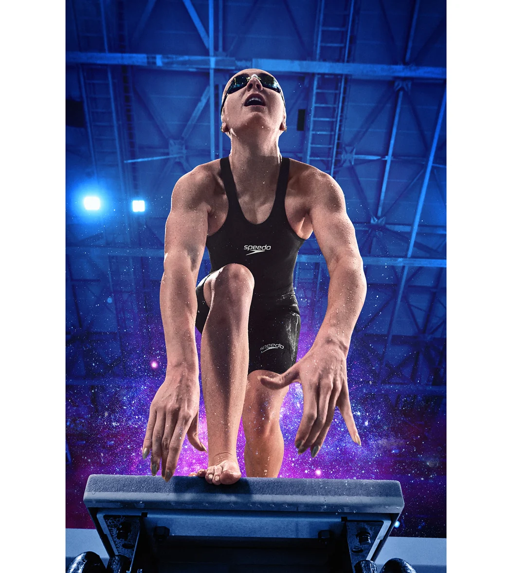 Speedo Women's LZR Valor 2.0 Open Back Kneeskin Tech Suit Swimsuit - Image 17