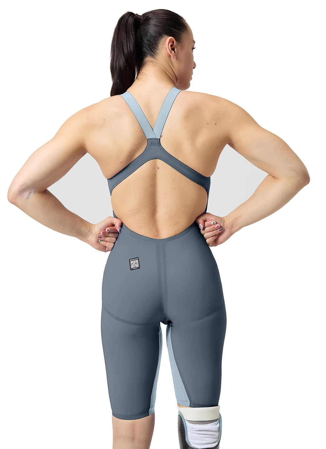 Speedo Women's LZR Valor 2.0 Open Back Kneeskin Tech Suit Swimsuit - Image 22