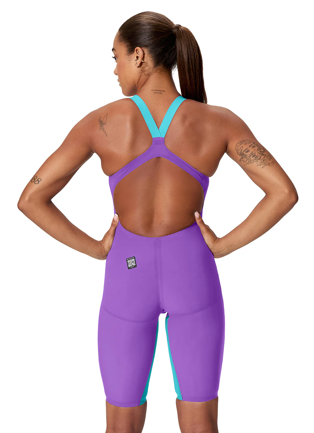 Speedo Women's LZR Valor 2.0 Open Back Kneeskin Tech Suit Swimsuit - Image 35