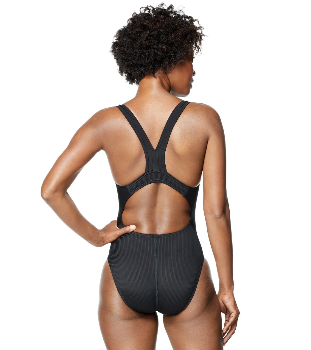 Speedo Women's Ribbed Quantum Splice One Piece Swimsuit - Image 3