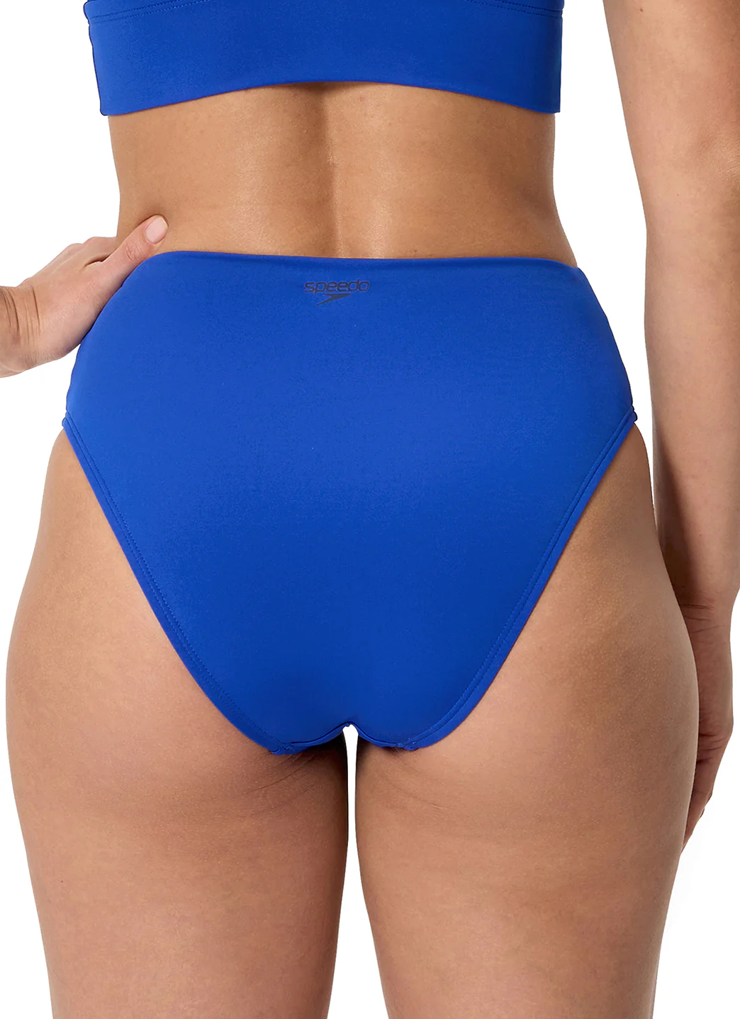 Speedo Women's Solid Cheeky High Waist Bikini Bottom - Image 10