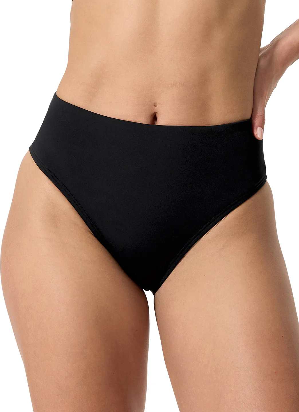 Speedo Women's Solid Cheeky High Waist Bikini Bottom - Image 15