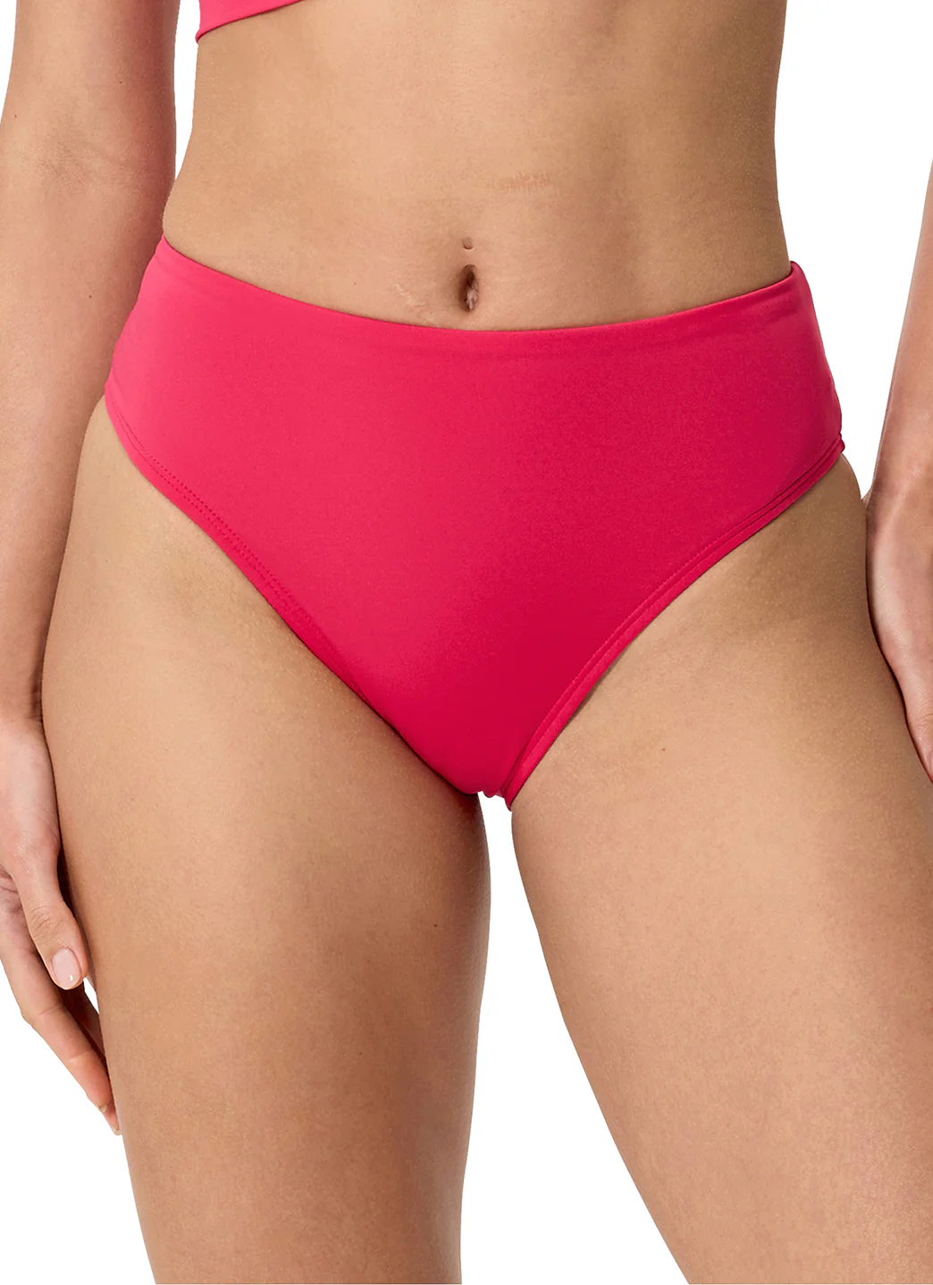 Speedo Women's Solid Cheeky High Waist Bikini Bottom - Image 2