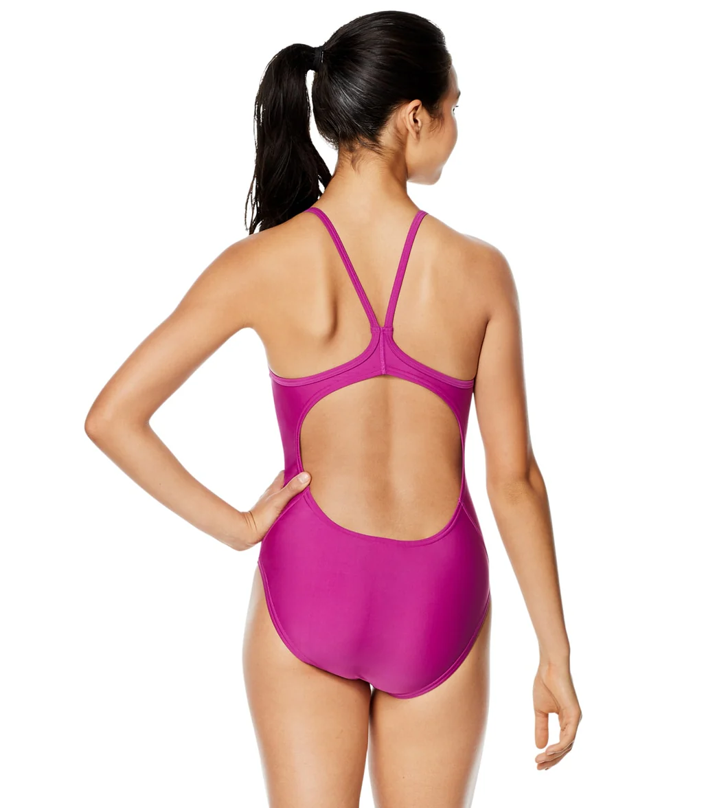 Speedo Women's Solid Flyer One Piece Swimsuit - Image 16