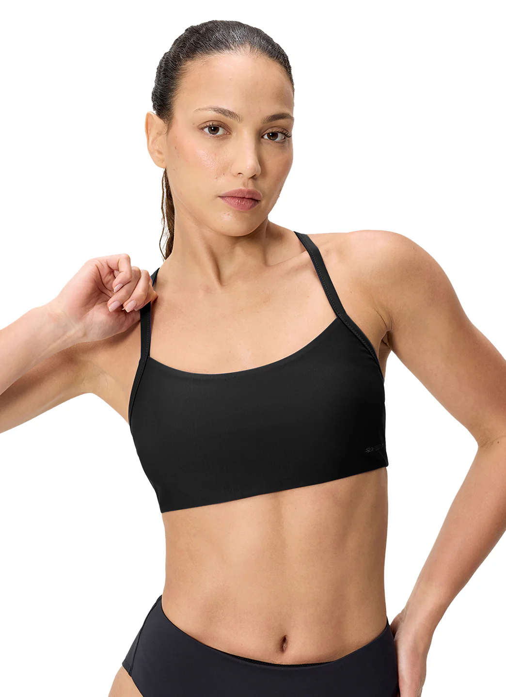 Speedo Women's Solid Racerback Bikini Top - Image 2