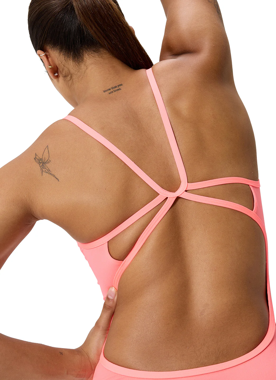 Speedo Women's Solid Web Back One Piece Swimsuit - Image 5