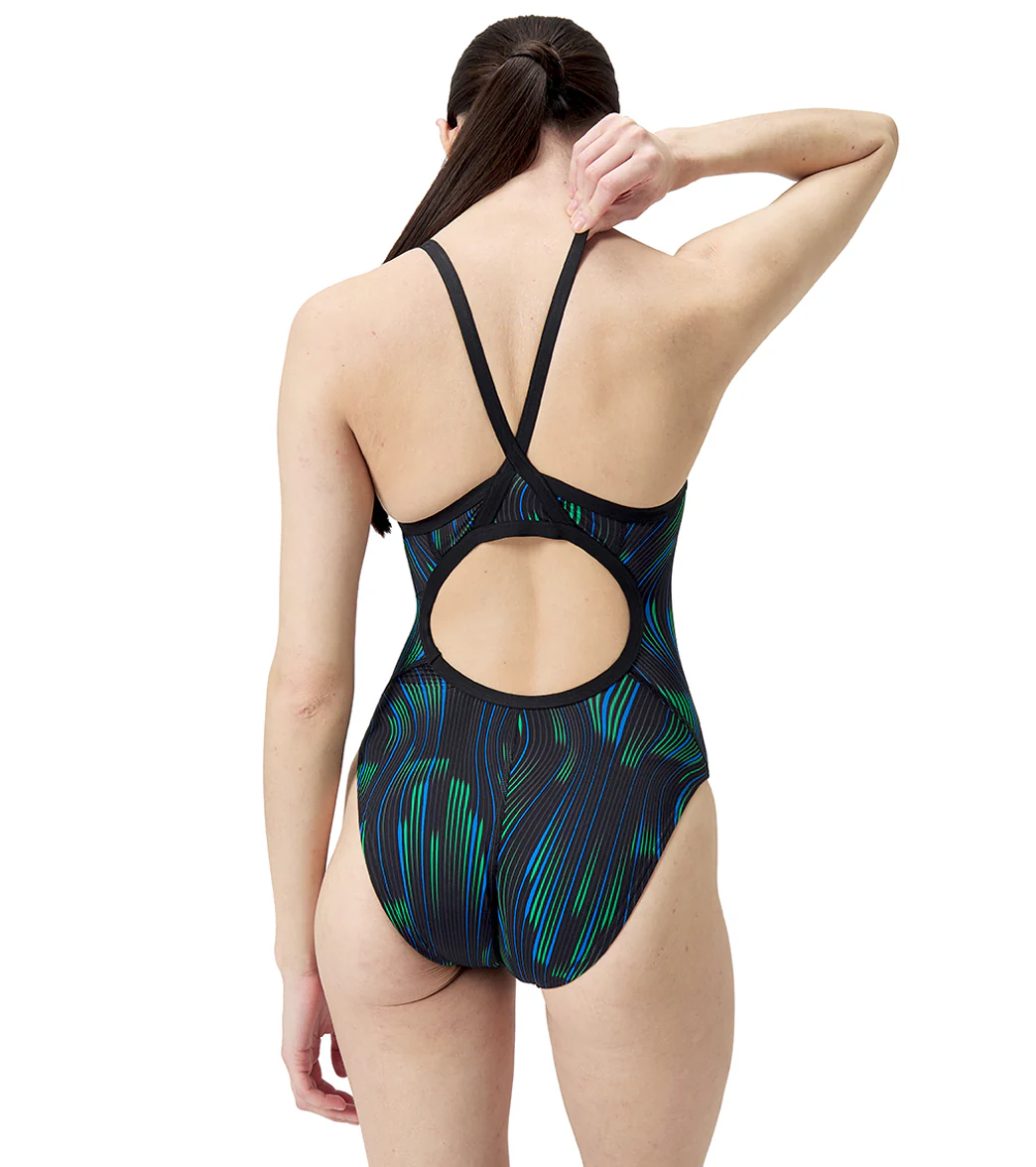 Speedo Women's Space Train Flyback One Piece Swimsuit - Image 37