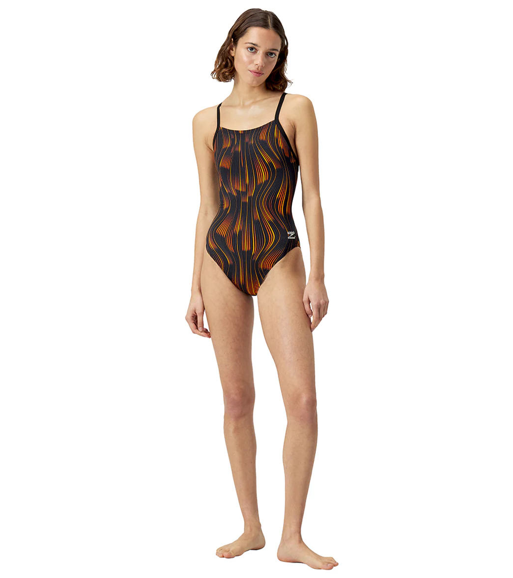 Speedo Women's Space Train Flyback One Piece Swimsuit - Image 46