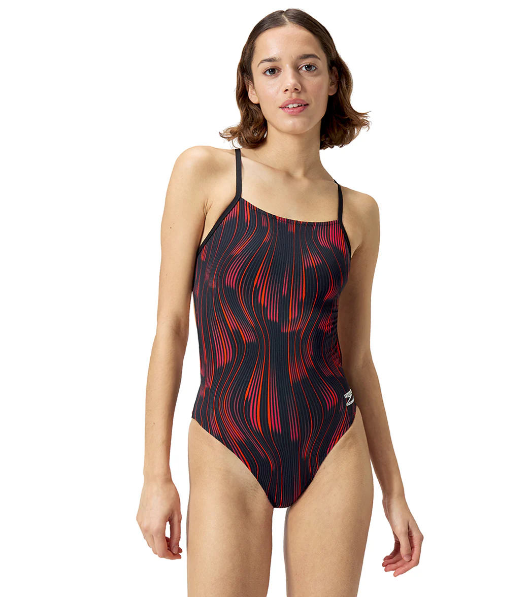 Speedo Women's Space Train One Back One Piece Swimsuit - Image 50
