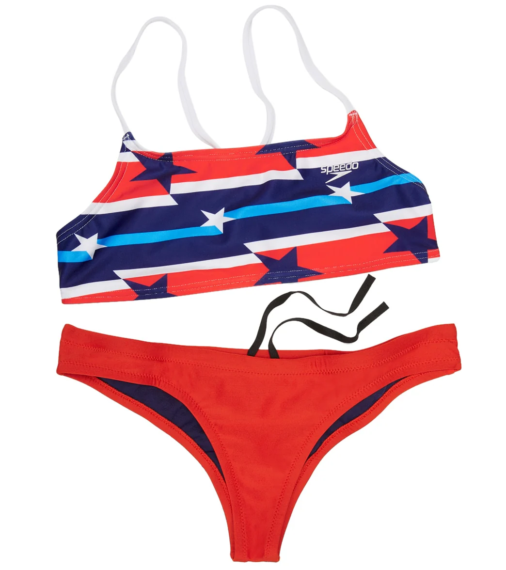 Speedo Women's Strappy Fixed Back Bikini Top - Image 44