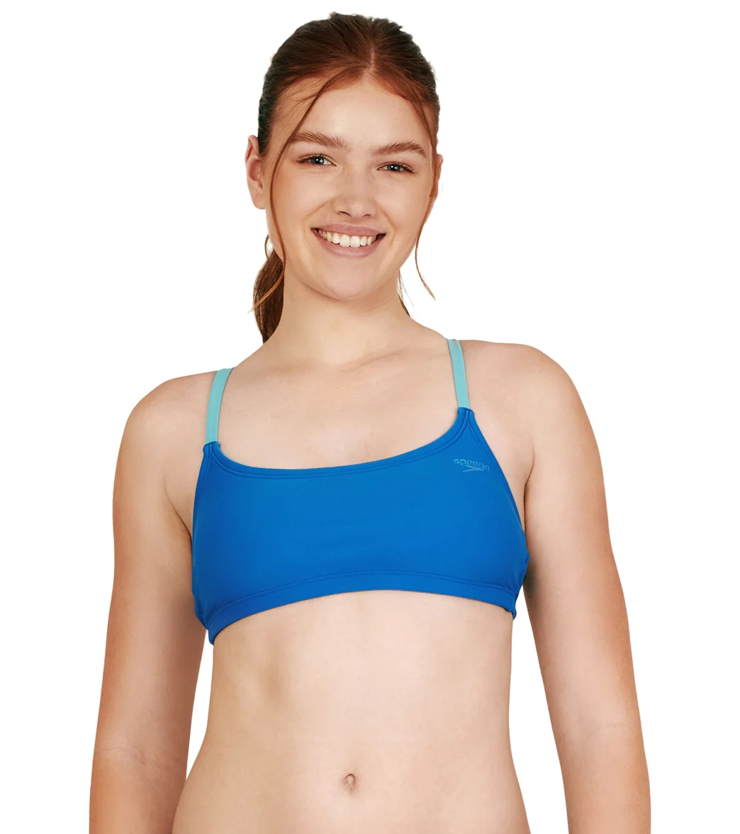 Speedo Women's Strappy Scoopneck Bikini Top - Image 12