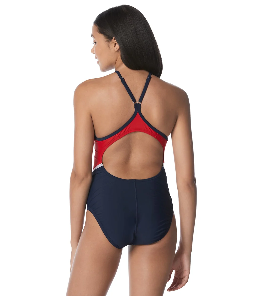 Speedo Women's Thin Strap Quantum One Piece Swimsuit - Image 10
