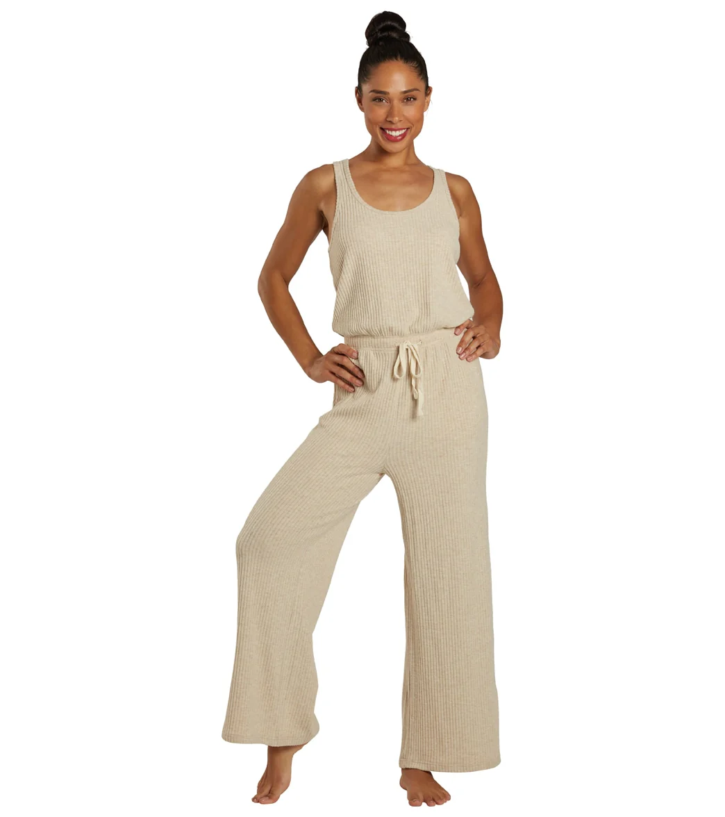 Spiritual Gangster Ballet Rib Wide Leg Perfect Jumpsuit - Image 7