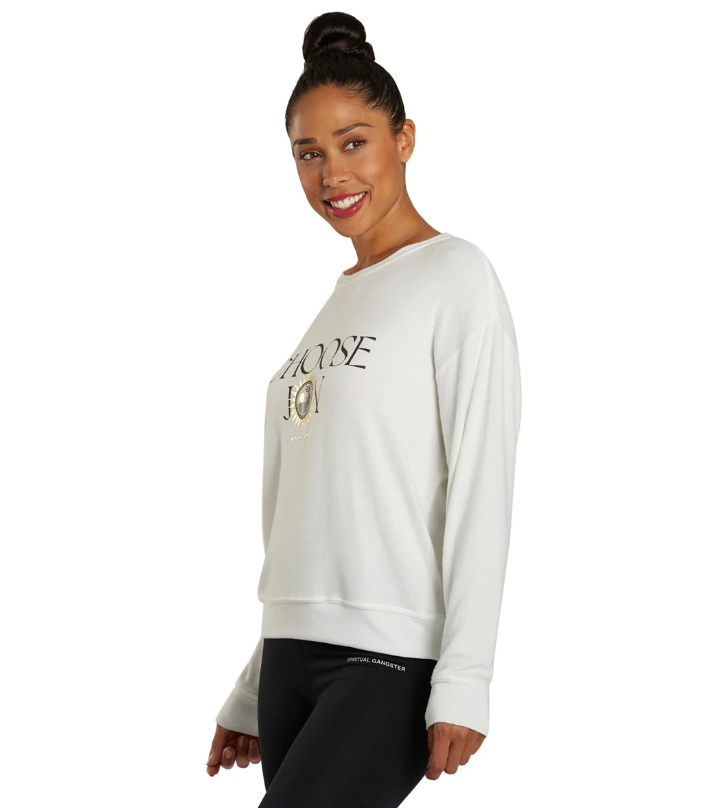 Spiritual Gangster Choose Joy Savasana Sweater - Image 4