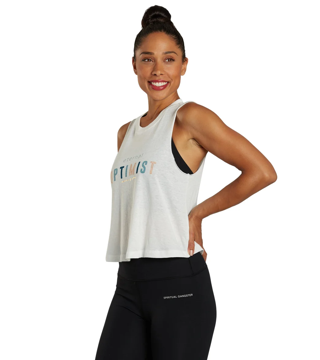 Spiritual Gangster Eternal Optimist Crop Tank - Image 5