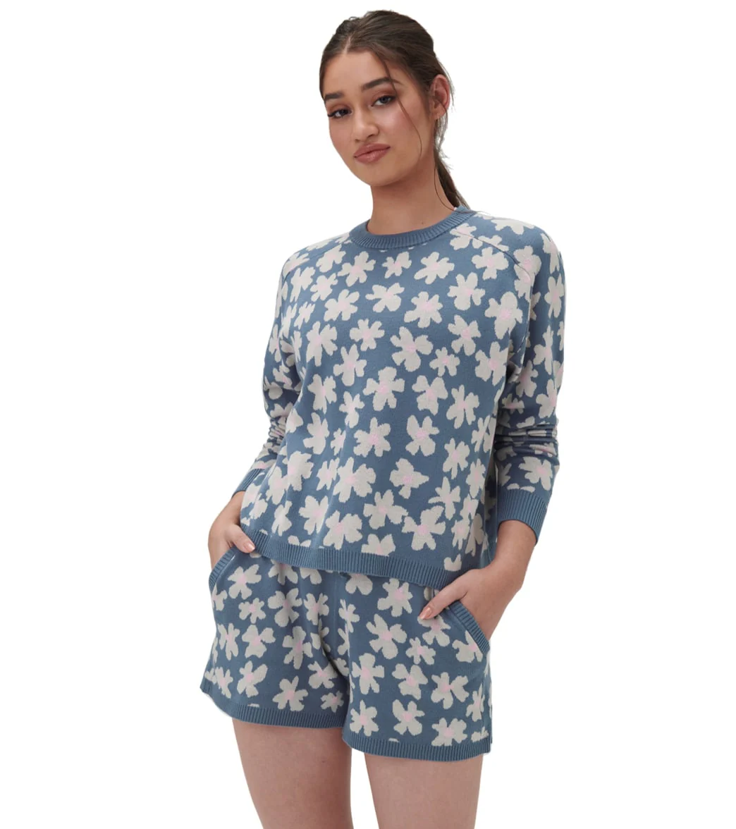 Spiritual Gangster Floral Jacquard Boxy Raglan Pullover - Image 6