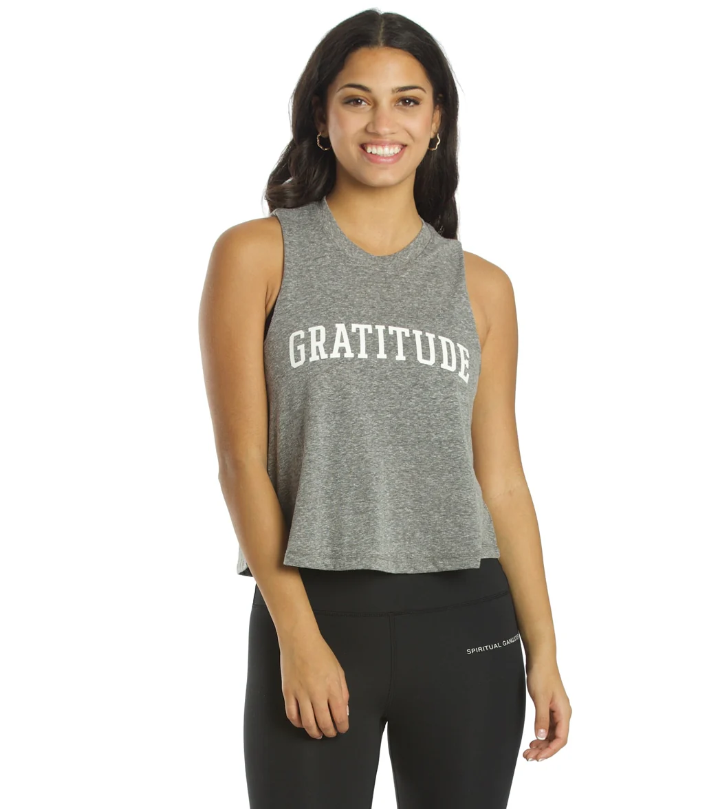 Spiritual Gangster Gratitude Crop Tank