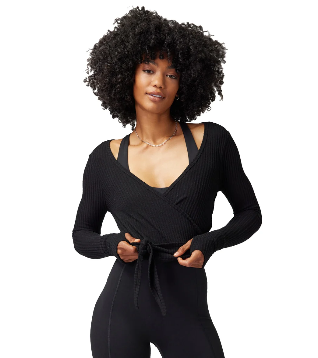 Spiritual Gangster Harmony Rib Wrap Sweater - Image 9