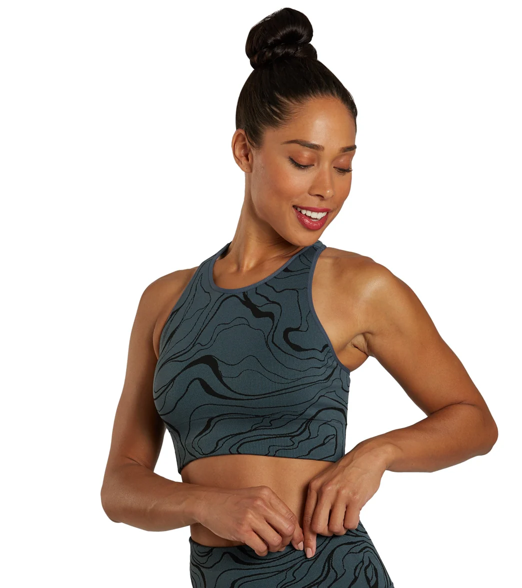 Spiritual Gangster High Neck Jacquard Bra - Image 4