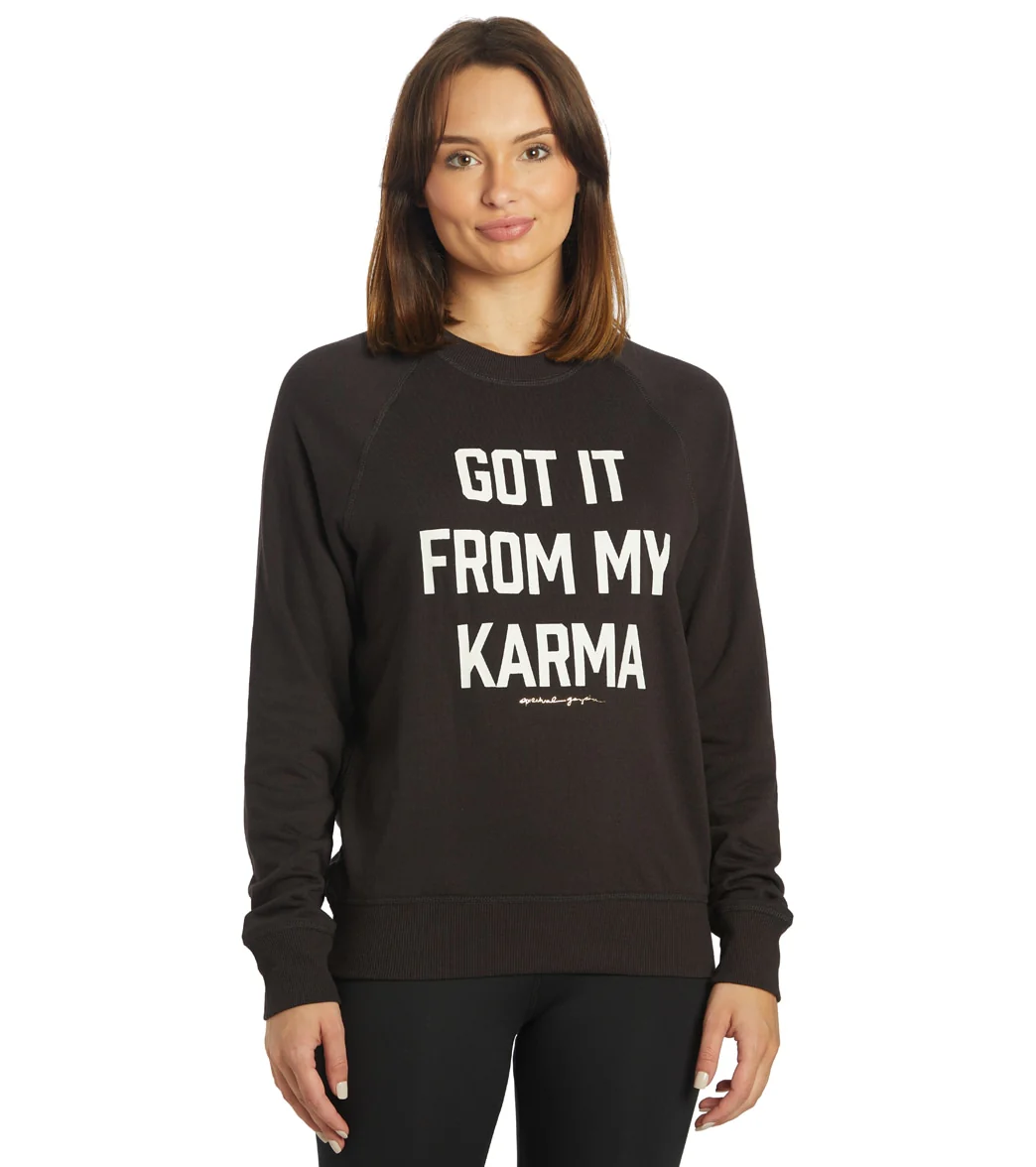 Spiritual Gangster Karma Old School Vintage Terry Pullover - Image 7