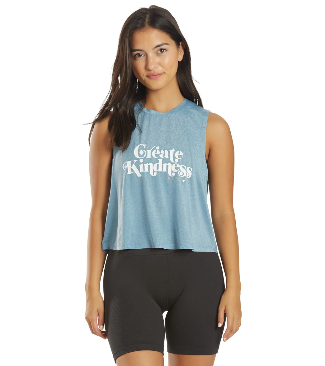 Spiritual Gangster Kindness Active Crop Tank - Image 8