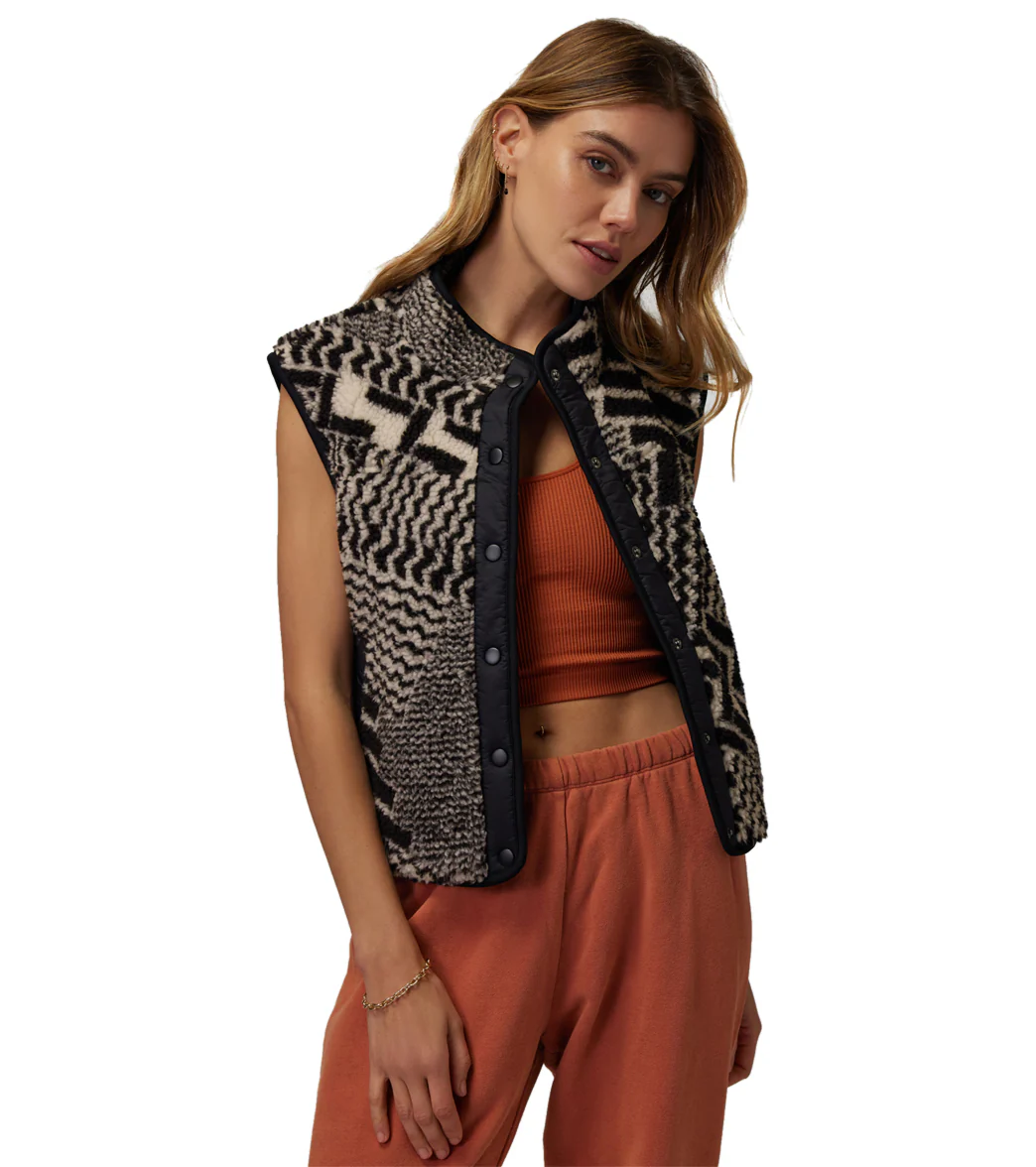 Spiritual Gangster Leah Sherpa Vest - Image 4