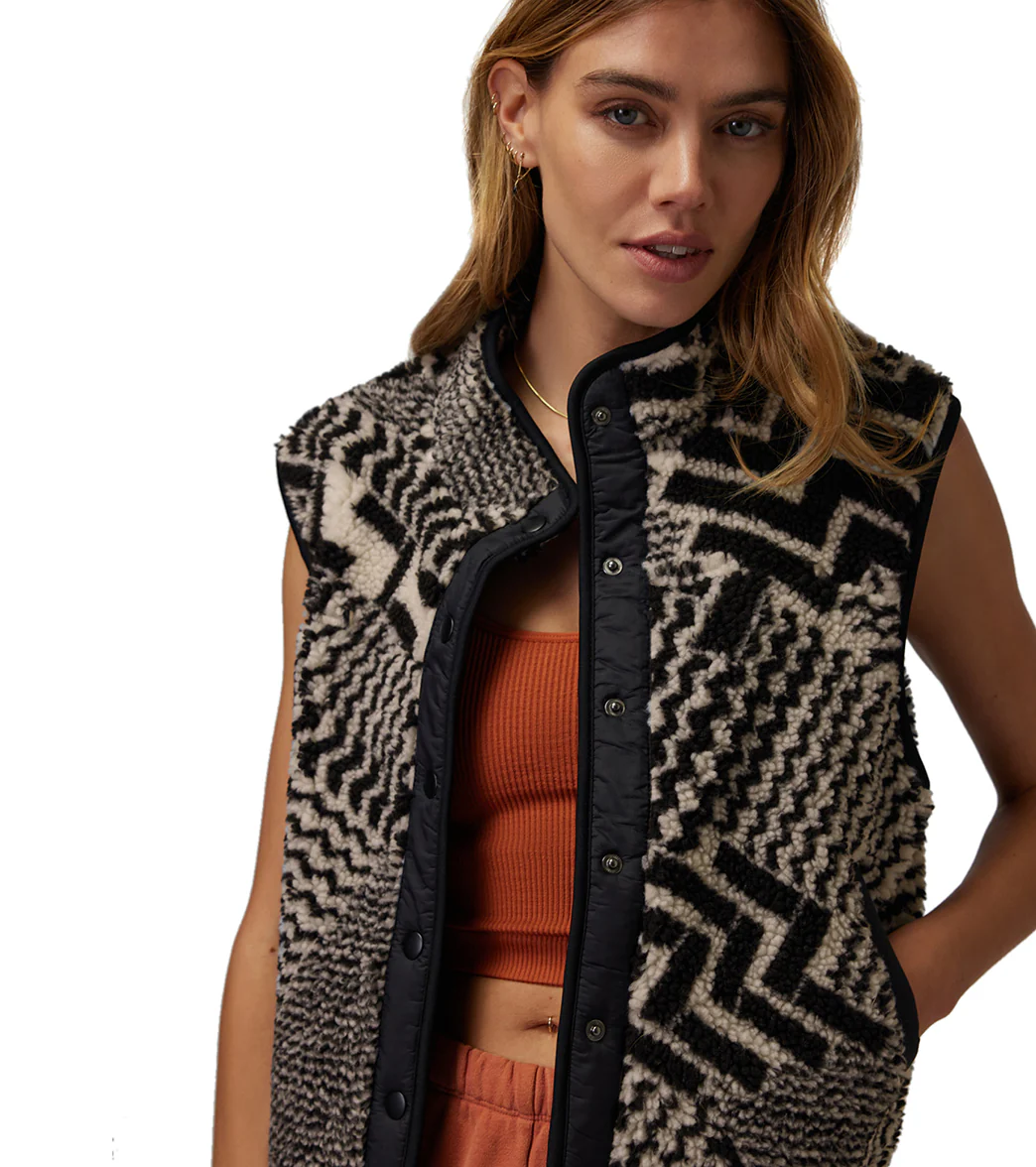 Spiritual Gangster Leah Sherpa Vest - Image 5