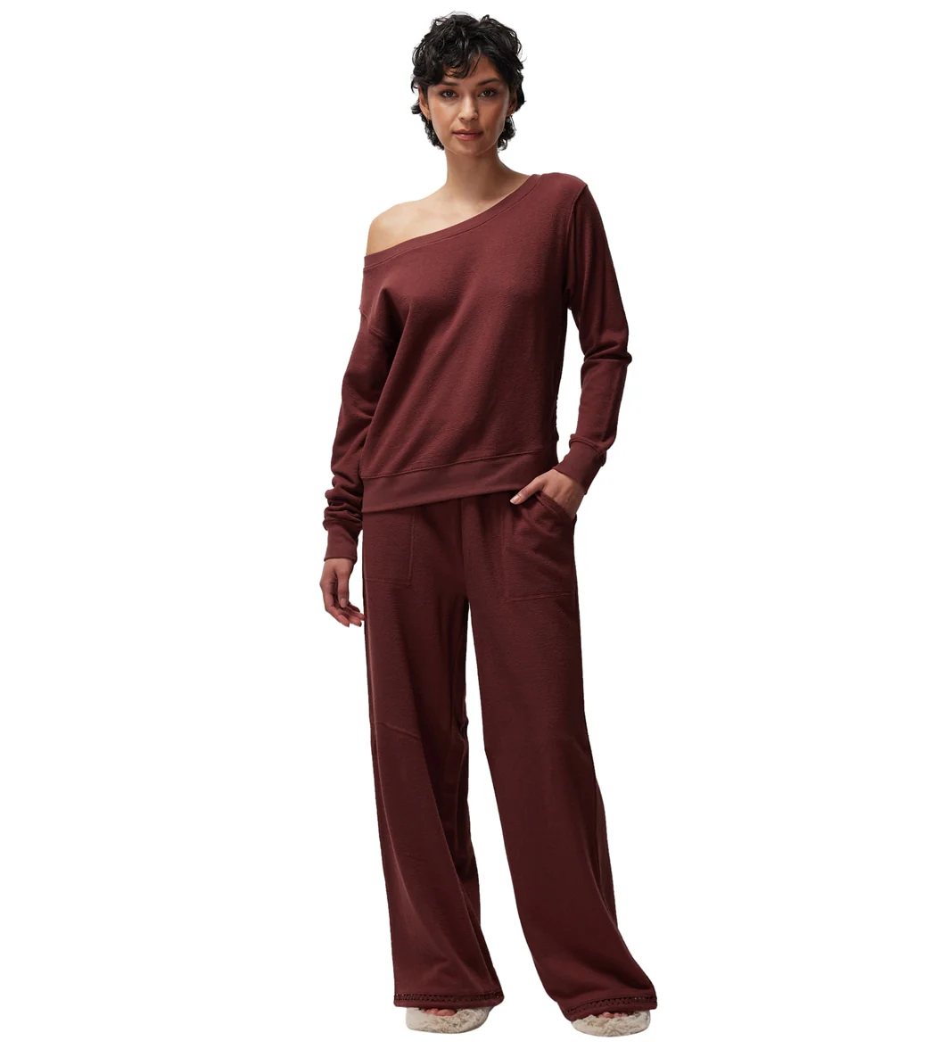 Spiritual Gangster Lofty Slub Rib Vida Long Sleeve Top - Image 3
