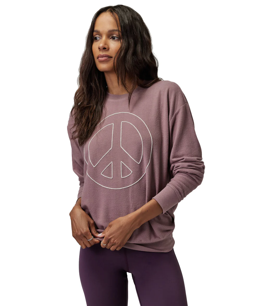 Spiritual Gangster Peace Relaxed Savasana Sweater - Image 5