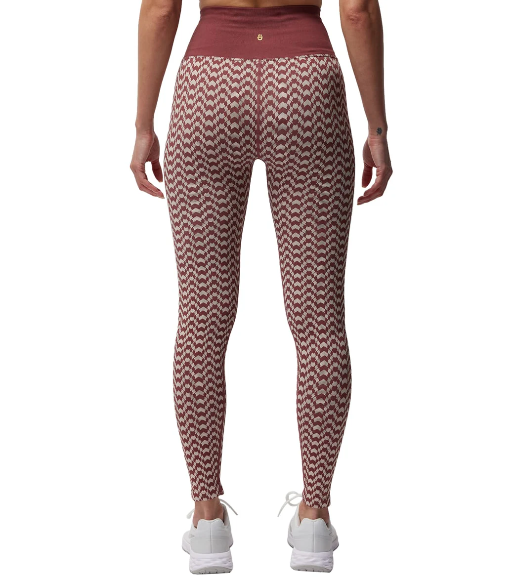 Spiritual Gangster Seamless Jacquard 7/8 Legging - Image 2