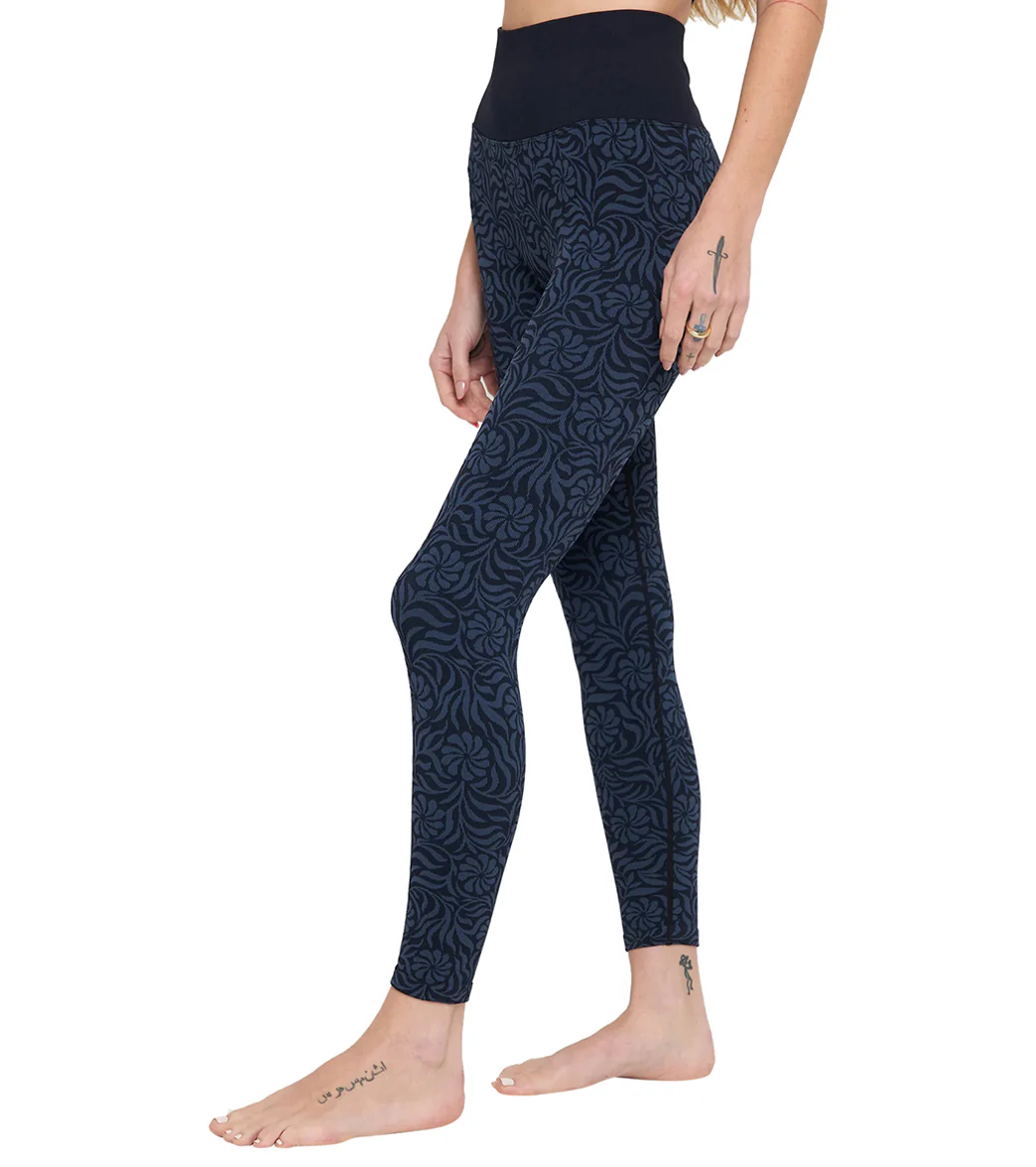 Spiritual Gangster Seamless Jacquard 7/8 Legging - Image 2