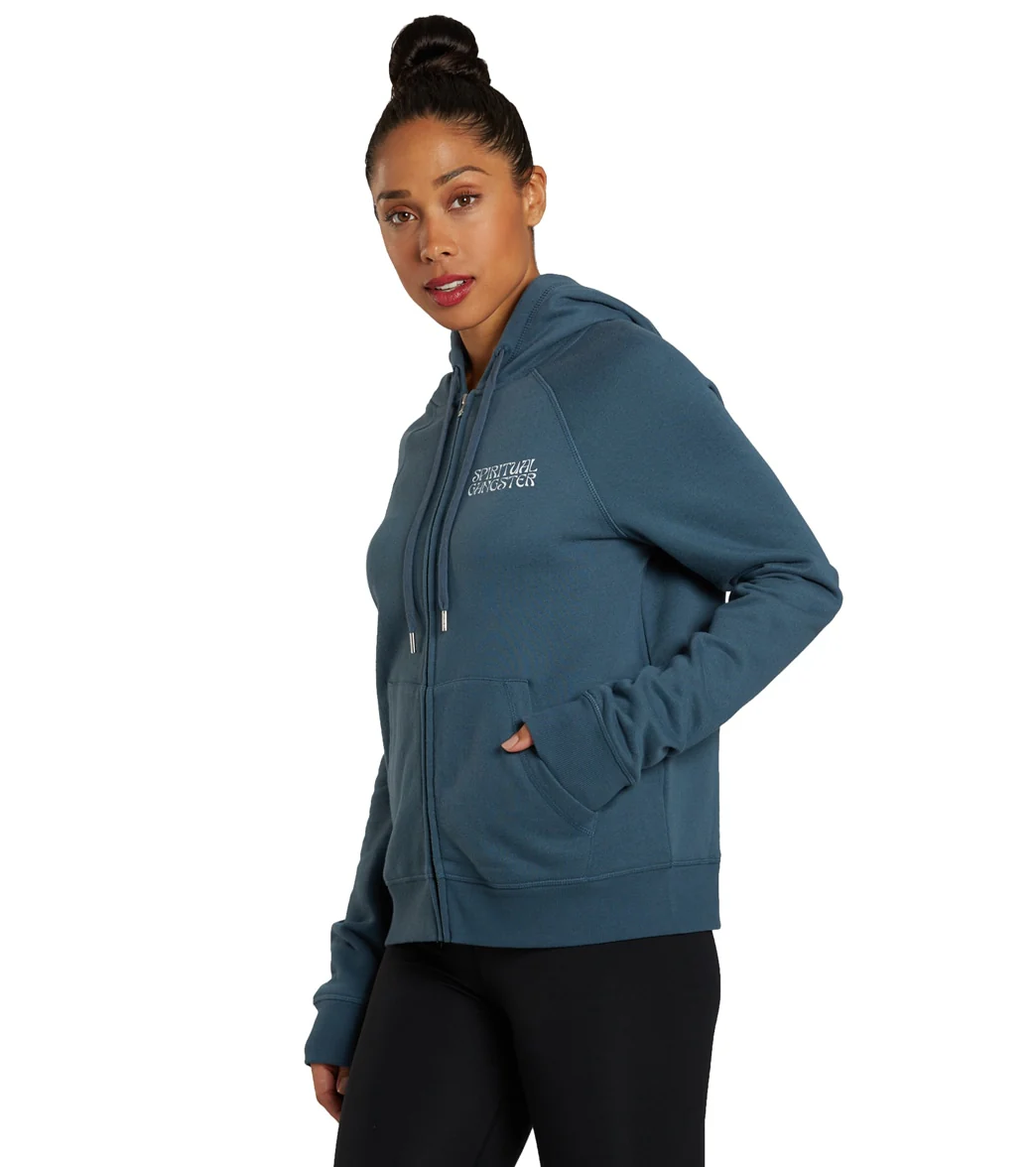 Spiritual Gangster Sun Shine Raglan Zip Hoodie - Image 4
