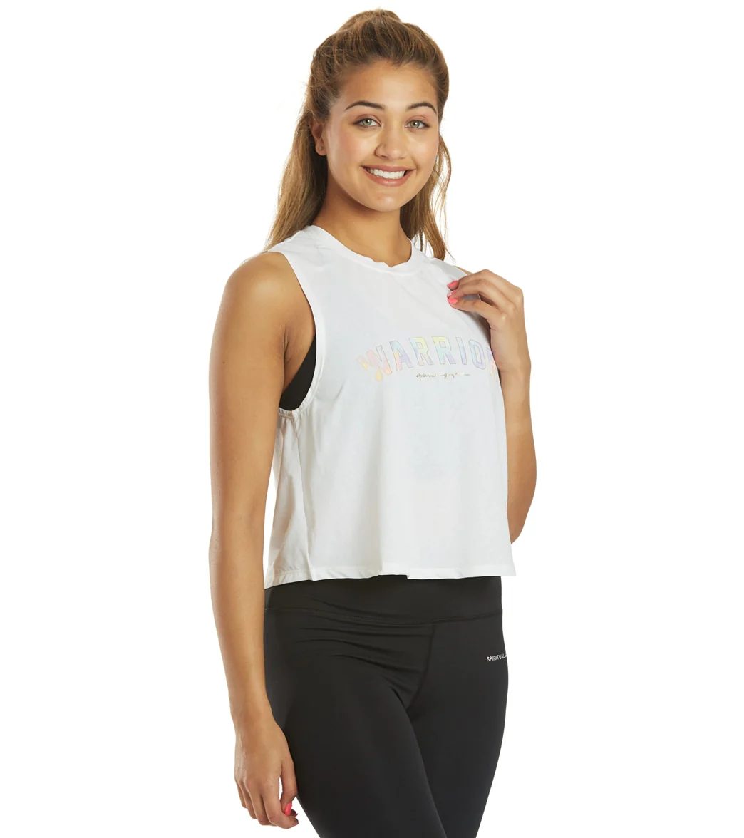 Spiritual Gangster Warrior Active Crop Tank - Image 2