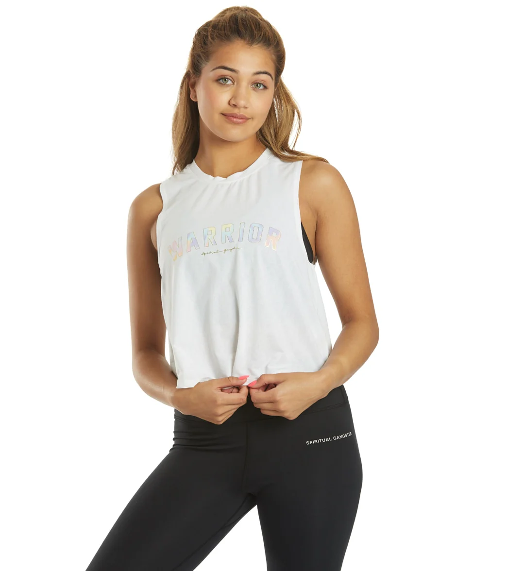 Spiritual Gangster Warrior Active Crop Tank - Image 8