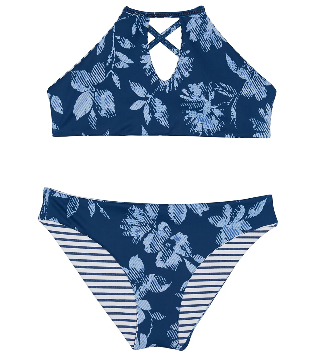 Splendid Girls' Double Dutch Reversible High Neck Two Piece Bikini Set (Big Kid) - Image 6