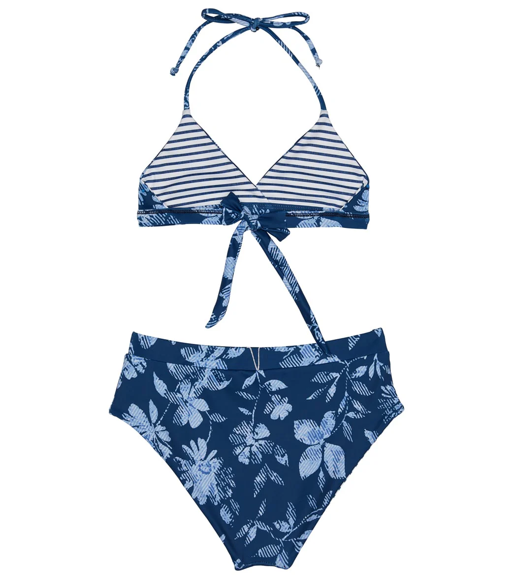 Splendid Girls' Double Dutch Reversible Wrap Two Piece Bikini Set (Big Kid) - Image 2