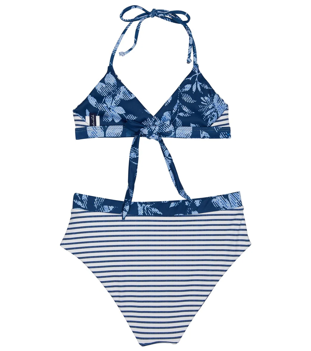 Splendid Girls' Double Dutch Reversible Wrap Two Piece Bikini Set (Big Kid) - Image 4