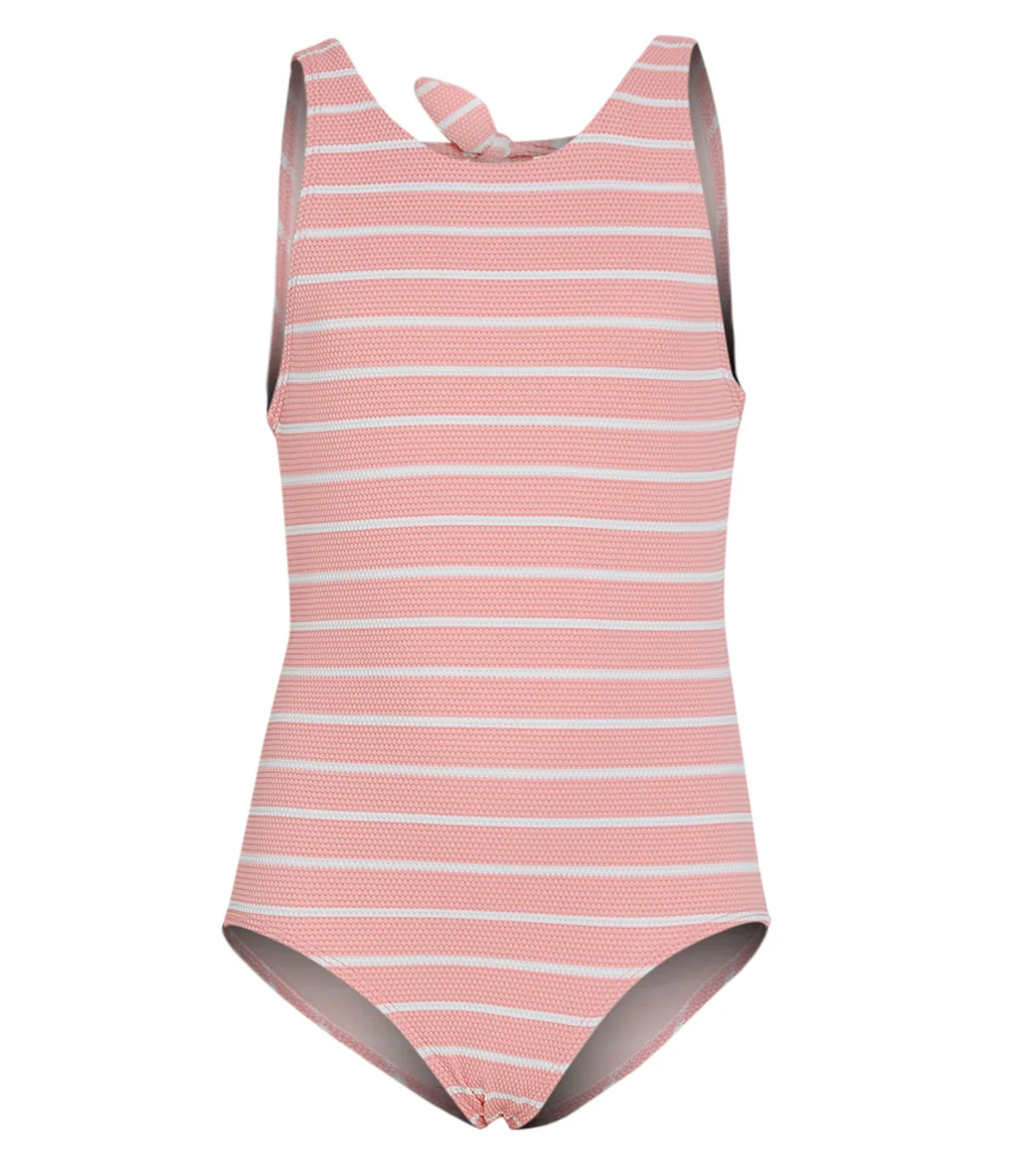 Splendid Girls Girls' Atmospheric Stripe High Neck Once Piece Bikini Set (Big Kid) - Image 5