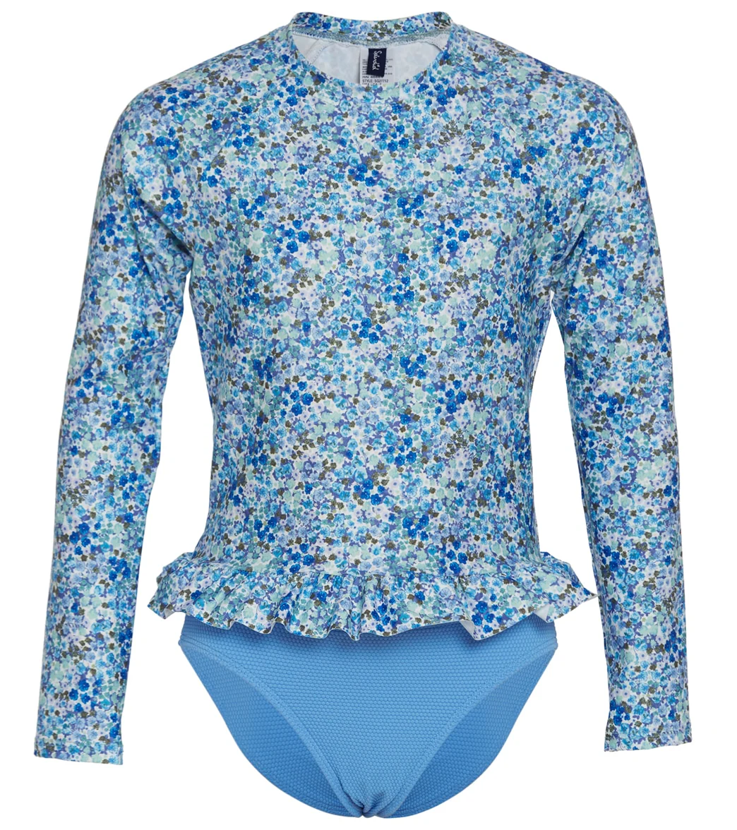 Splendid Girls Girls' Flora Long Sleeve Rashguard Set (Big Kid) - Image 4