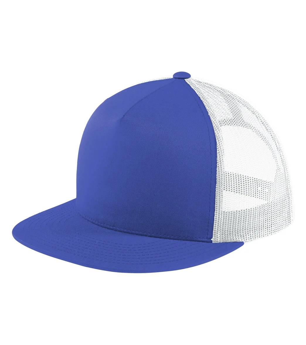 Sport-Tek Flat Bill Trucker Hat - Image 10